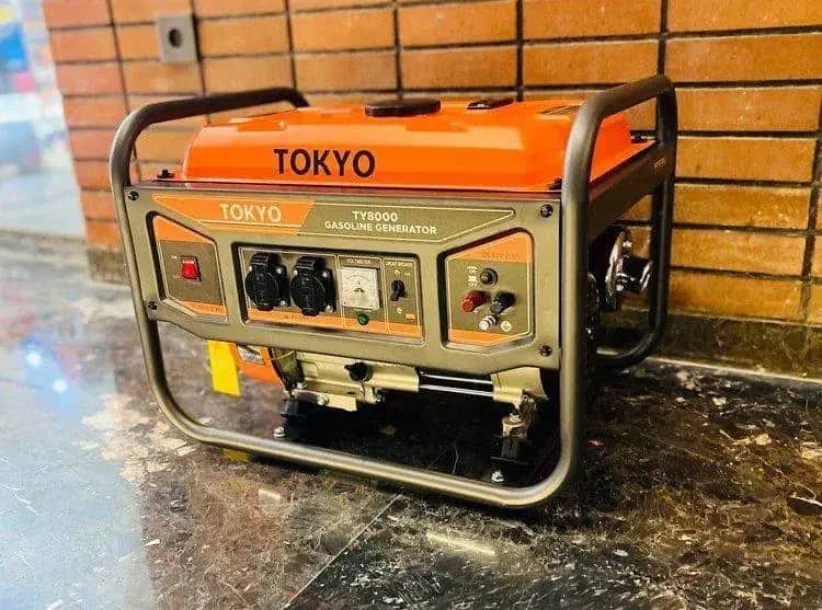 موتور برق 3 کیلووات بنزینی تک فاز استارتی توکیو  مدل TY8000E